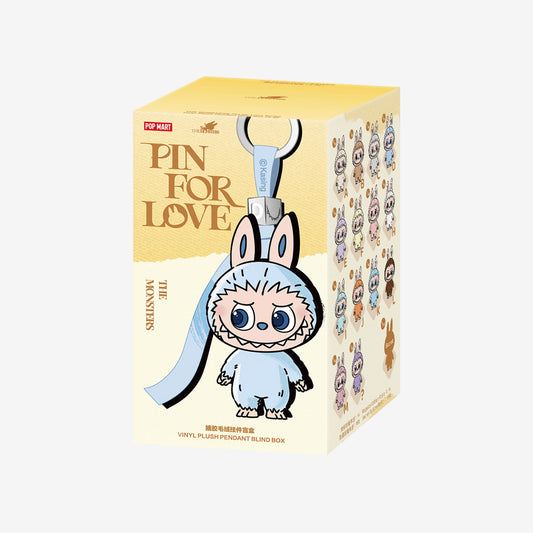 Pop Mart The Monsters Pin for Love Series Vinyl Plush Pendant Blind Box (A-M)