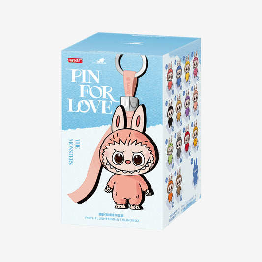 Pop Mart The Monsters Pin for Love Series Vinyl Plush Pendant Blind Box (N-Z)