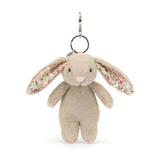 Jellycat Blossom Beige Bunny Plush Bag Charm